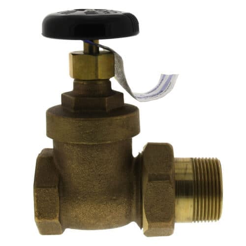 1-1/4" Steam Radiator Straight Gate Valve (FIP x Male Union) Matco-Nora BSGV Part #BSGV-1250