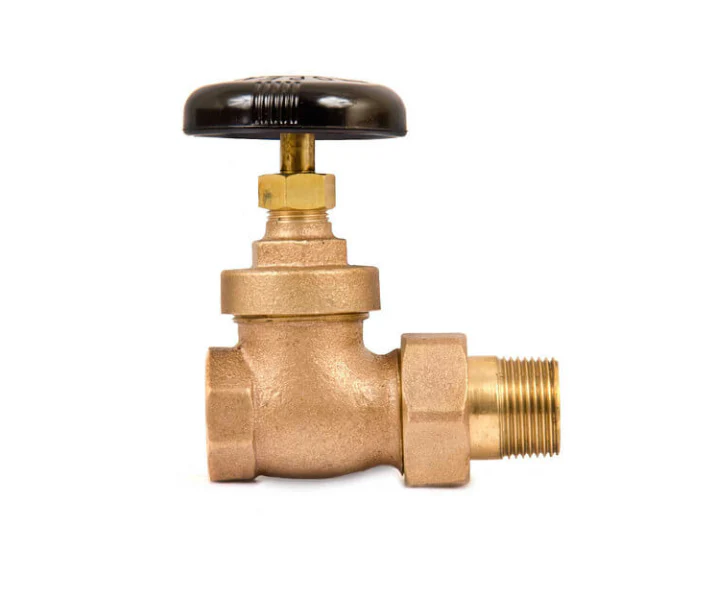 1" Radiator Straight Valve (FIP x Male Union) #SGV-1001