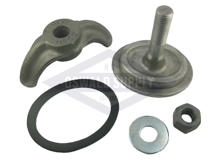 3-1/2 X 4-1/2, Forged Steel, Elliptical, Curved 36R. Handhole Assembly, Less Ring.