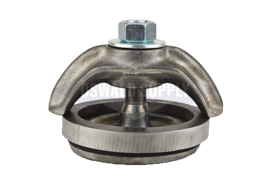 3-1/2 X 4-1/2, Forged Steel, Integral Bolt, Elliptical, Flat. Handhole Assembly, with Weld Ring. - Image 4