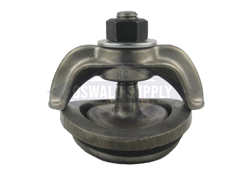 3 X 4, Forged Steel, Integral Bolt, Elliptical, Curved 54R. Handhole Assembly, with Patch Plate - Image 2