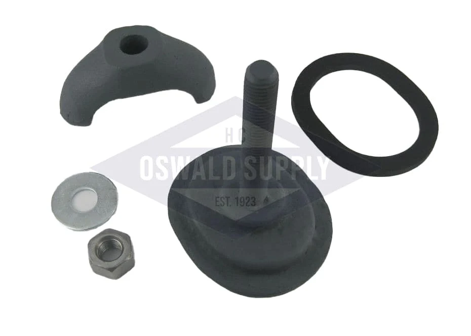 Boiler Handhole Assembly, Less Ring. 2-3/4" X 3-1/2" Obround, Curved, 36" Dia. (CB 104-436)