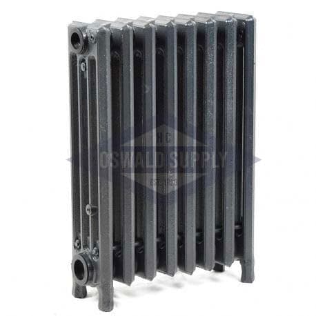 Cast Iron Radiator, Size: 4-7/16" Width x 19" Height x 14" Length - 8 Sections, 4 Tubes, Water/Steam