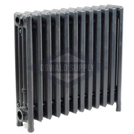 Cast Iron Radiator, Size: 4-7/16" Width x 19" Height x 21" Length - 12 Sections, 4 Tubes, Water/Steam