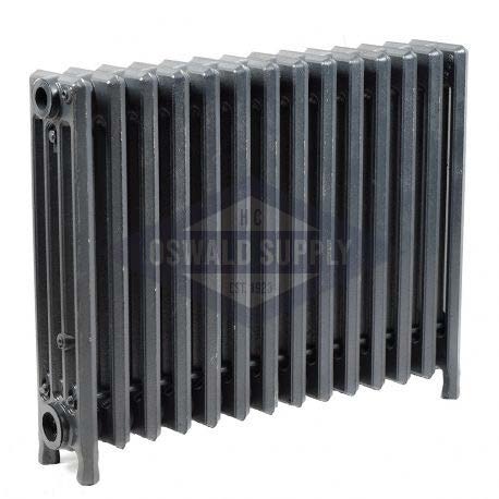 Cast Iron Radiator, Size: 4-7/16" Width x 19" Height x 24-1/2" Length - 14 Sections, 4 Tubes, Water/Steam