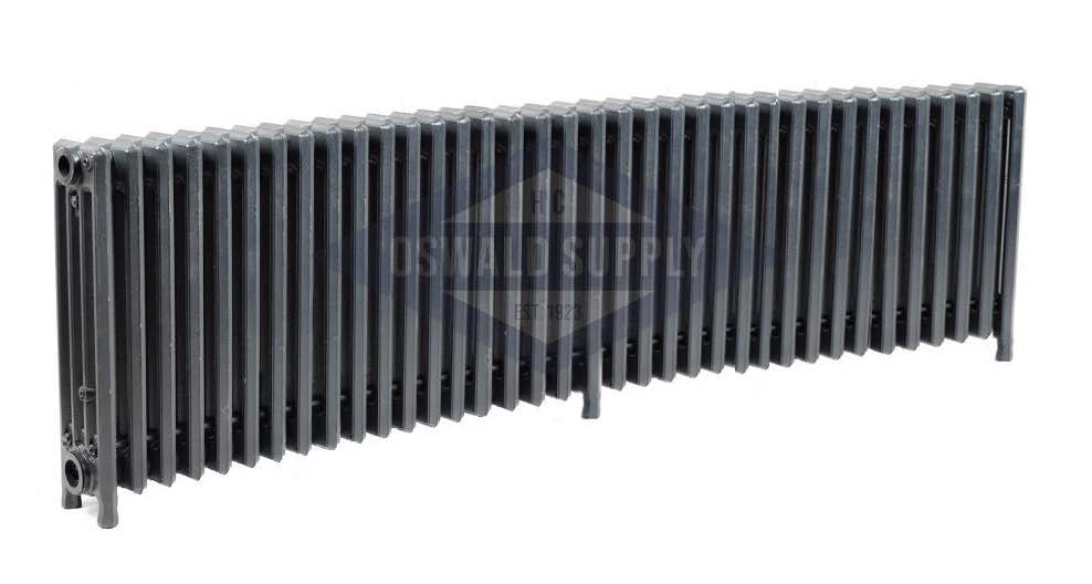 Cast Iron Radiator, Size: 4-7/16" Width x 19" Height x 63" Length - 36 sections Water/Steam Output, Custom Build (Non-Returnable) - Ships in 2-3 Weeks