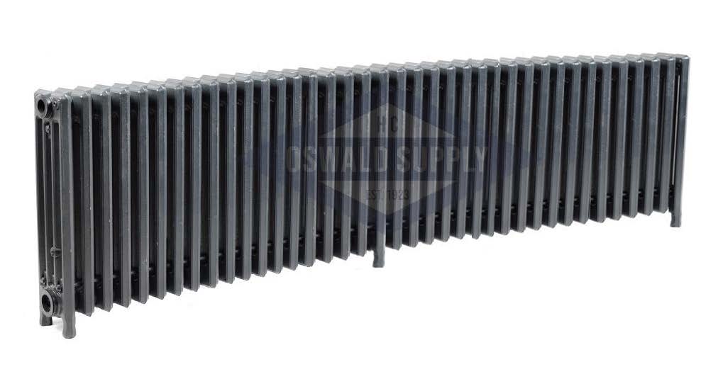Cast Iron Radiator, Size: 4-7/16" Width x 19" Height x 66-1/2" Length - 38 sections Water/Steam Output, Custom Build (Non-Returnable) - Ships in 2-3 Weeks