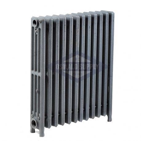 Cast Iron Radiator, Size: 4-7/16" Width x 25" Height x 21" Length - 12 Sections, 4 Tubes, Water/Steam