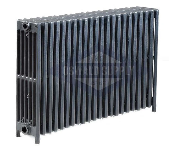 Cast Iron Radiator, Size: 6-15/16" Width x 25" Height x 38 1/2" Length - 22 Sections, 6 Tubes, Water/Steam