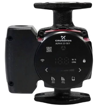 GRUNDFOS #92603115 -CAST IRON FLANGED, 115VAC, 1/20HP, ER 193, BLUETOOTH CONNECTED AUTO ADAPT. ALPHA15-58F