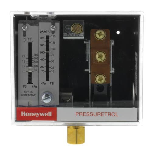 Honeywell #L404F1102, Pressuretrol Controller w/ Auto recycle (10 psi to 150 psi)