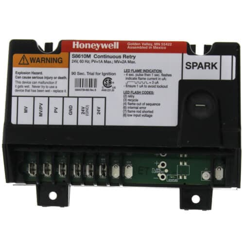 Honeywell #S8610M3009, One-Rod Intermittent Pilot Control