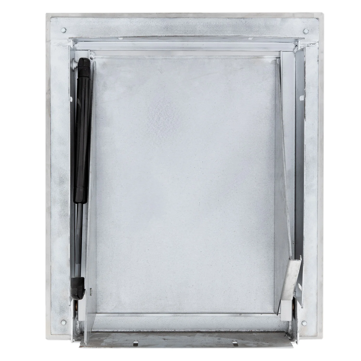 Midland Style Stainless Steel Trash Chute Door - Bottom Hinged - T Handle - Rubbish - Standard Trim - Image 6