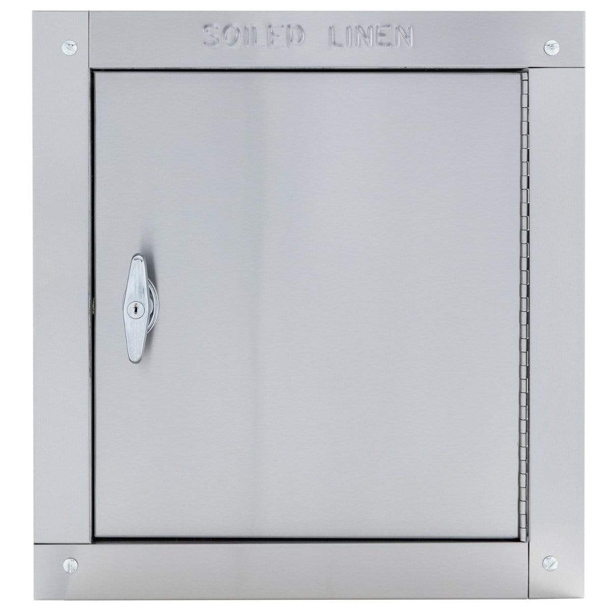 Midland Style Stainless Steel Trash Chute Door - Side Hinged - T Handle - Linen - Standard Trim - Image 2