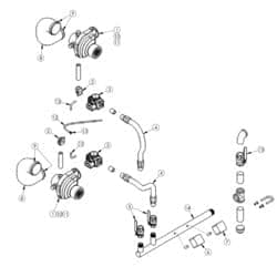 Peerless Boiler Repair Part #54473 - Header Gas Inlet Pf850, Pf4000
