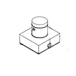 Peerless Boiler Repair Part #99542 - Flue Collector And Damper Assembly