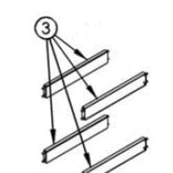 Peerless Boiler Repair Part #Pf2018 - Jkt Hx Support Rail, Pf850