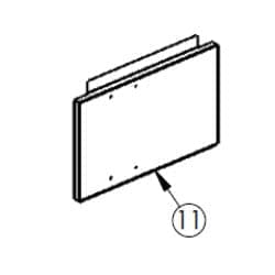 Peerless Boiler Repair Part #Pf6051 - Jkt Panel Lower Front, Pf210/399 920960