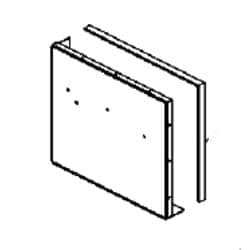 Peerless Boiler Repair Part #Psc2024 - Base Panel Psc Left Air Box