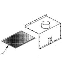 Peerless Boiler Repair Part #Psc2025-1 - Diffuser Air Box Psc-04