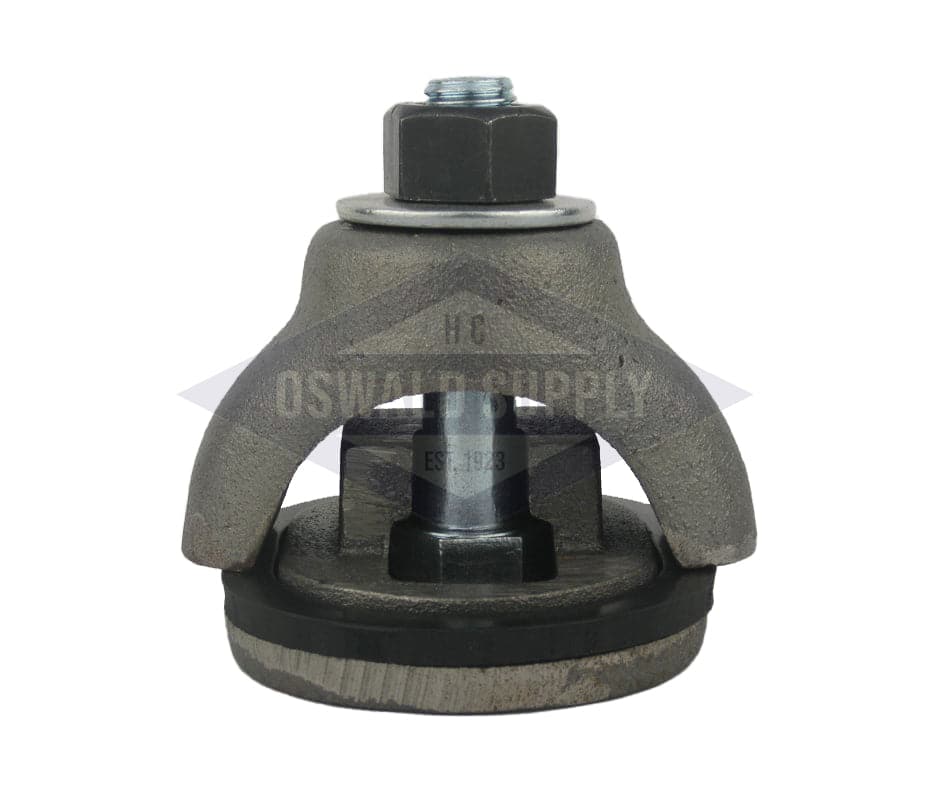 (PHH1LP) 3 X 4, Obround, Cast Iron, Loose Bolt, Flat, "7002/PHH39" Handhole Assembly, Less Ring. - Image 2
