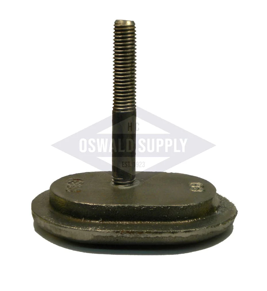 (PHH45) Boiler Handhole Plate Only. 3 X 4-1/2, Obround, Flat, Cast Iron - Image 3