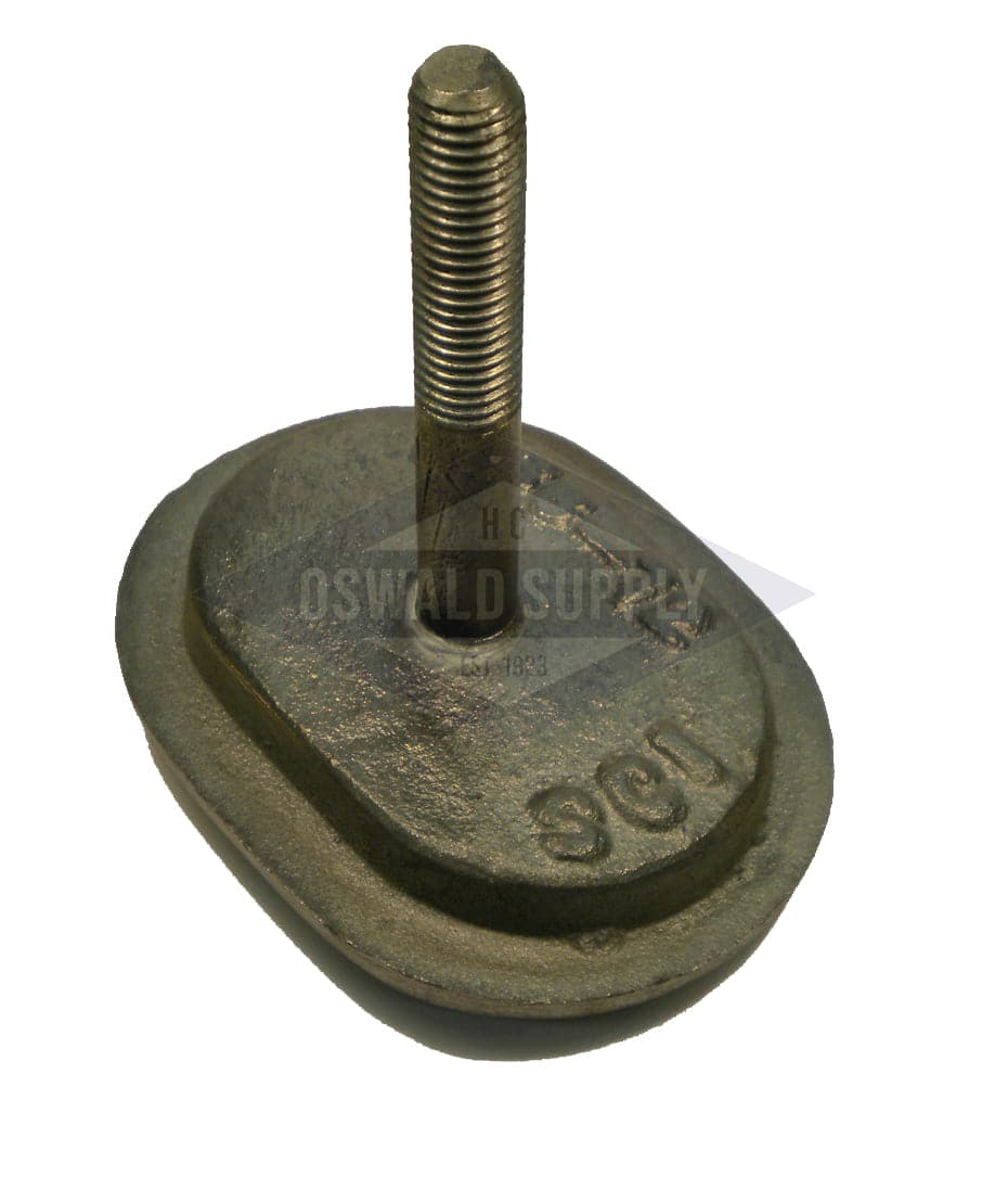 (PHH4666) Boiler Handhole Plate Only. 3 X 4-1/2, Obround, Curved "66-72", Cast Iron