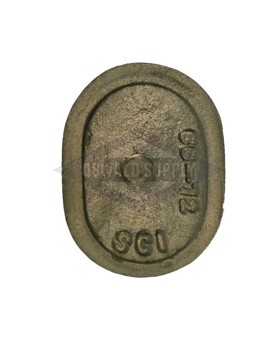 (PHH4666) Boiler Handhole Plate Only. 3 X 4-1/2, Obround, Curved "66-72", Cast Iron - Image 2