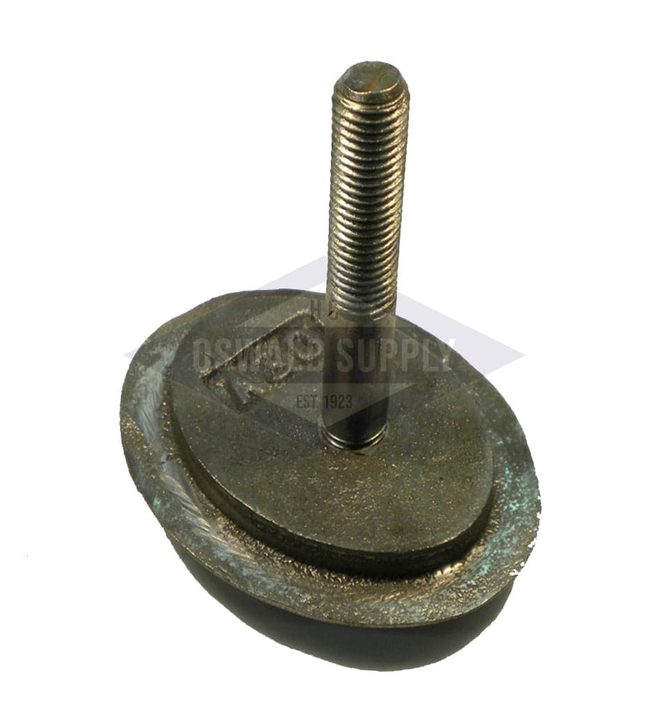 (PHHA30) Ames and Cyclotherm Boiler Handhole Plate Only. 2-5/8 X 3-5/8, Elliptical, Cast Iron, Solid Bolt, Flat "A30"
