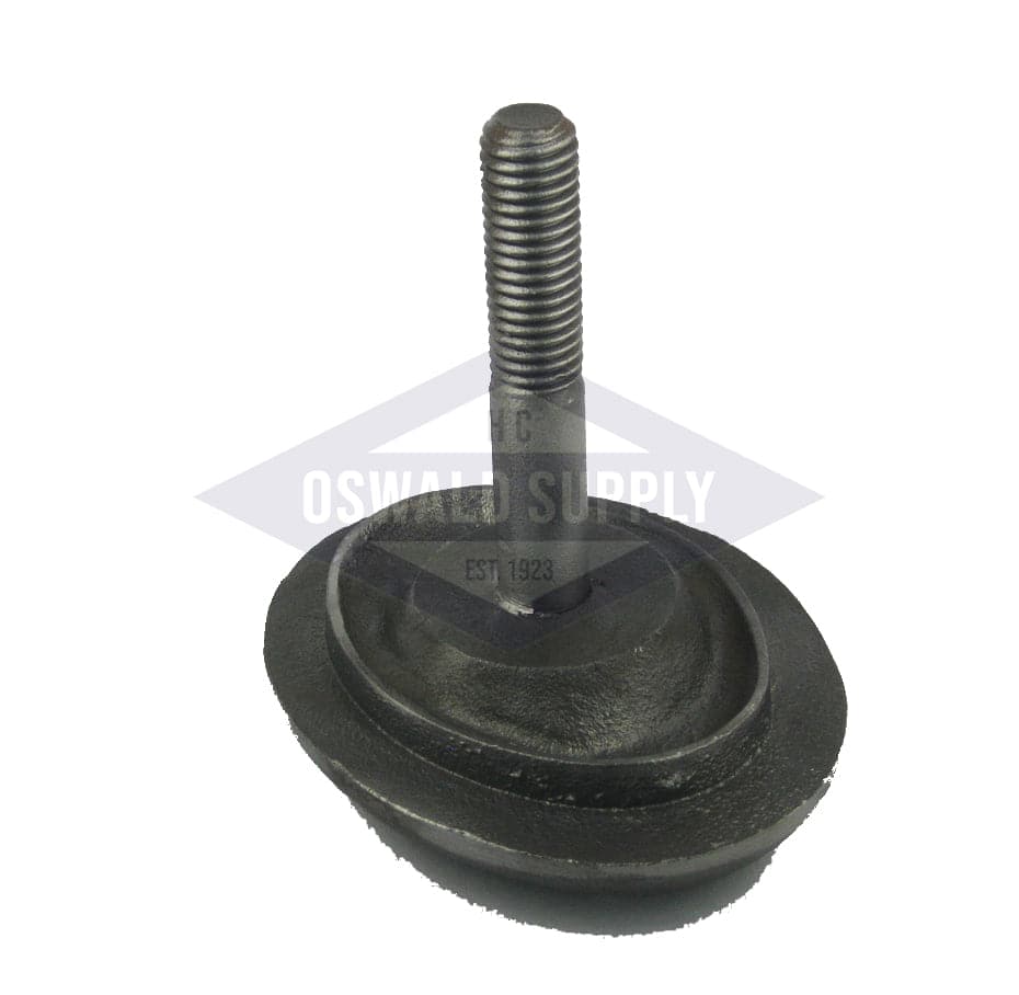(PHHOS4003) O&S Powermaster Boiler Handhole Plate Only. 2-3/4 X 3-3/4, Elliptical, Cast Iron, Curved, Solid Bolt, "321004003" - Image 2