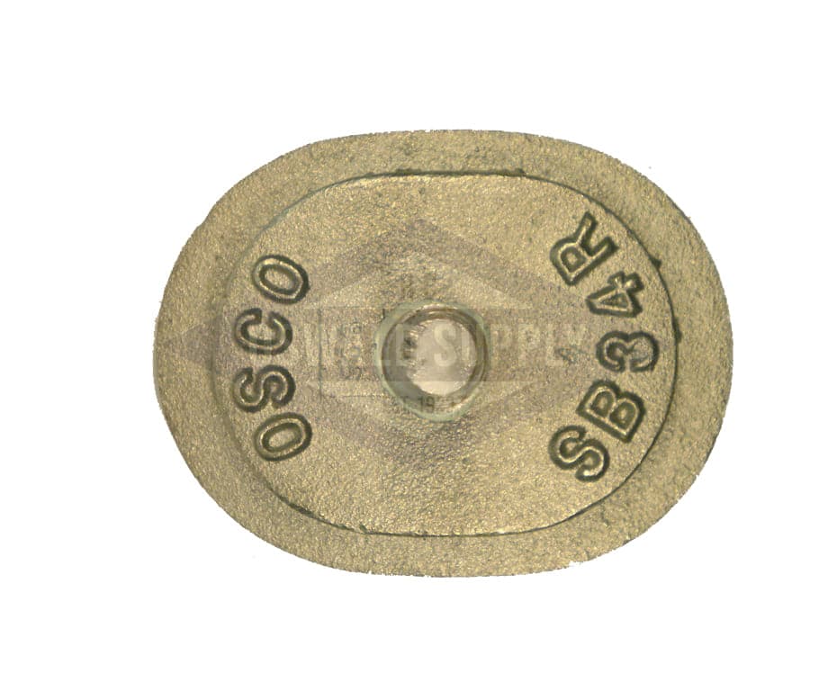 (PHHSB34R) 3 X 4, Obround, Cast Iron, Solid Bolt, Flat, "SB34R". Handhole Plate Only Only. - Image 2