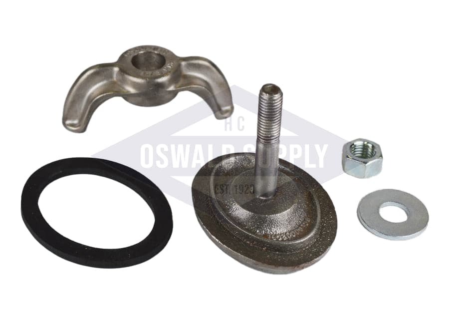 Powermaster, Orr & Sembower Handhole Assembly, Less Ring. 2-3/4 X 3-3/4, E, Curved, "321004025-3"