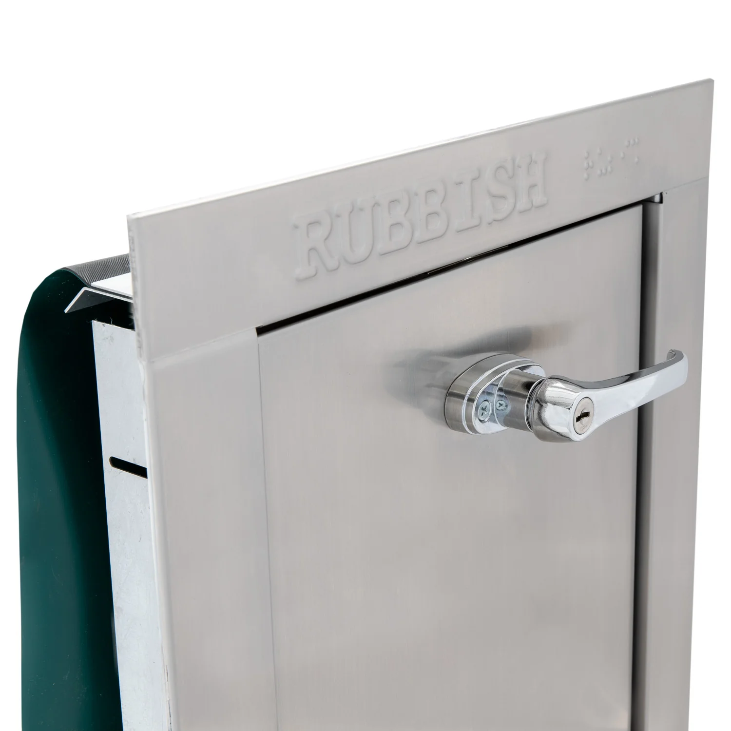 Replacement Stainless Steel Trash Chute Door - Bottom Hinged - ADA Compliant - Rubbish - Image 2