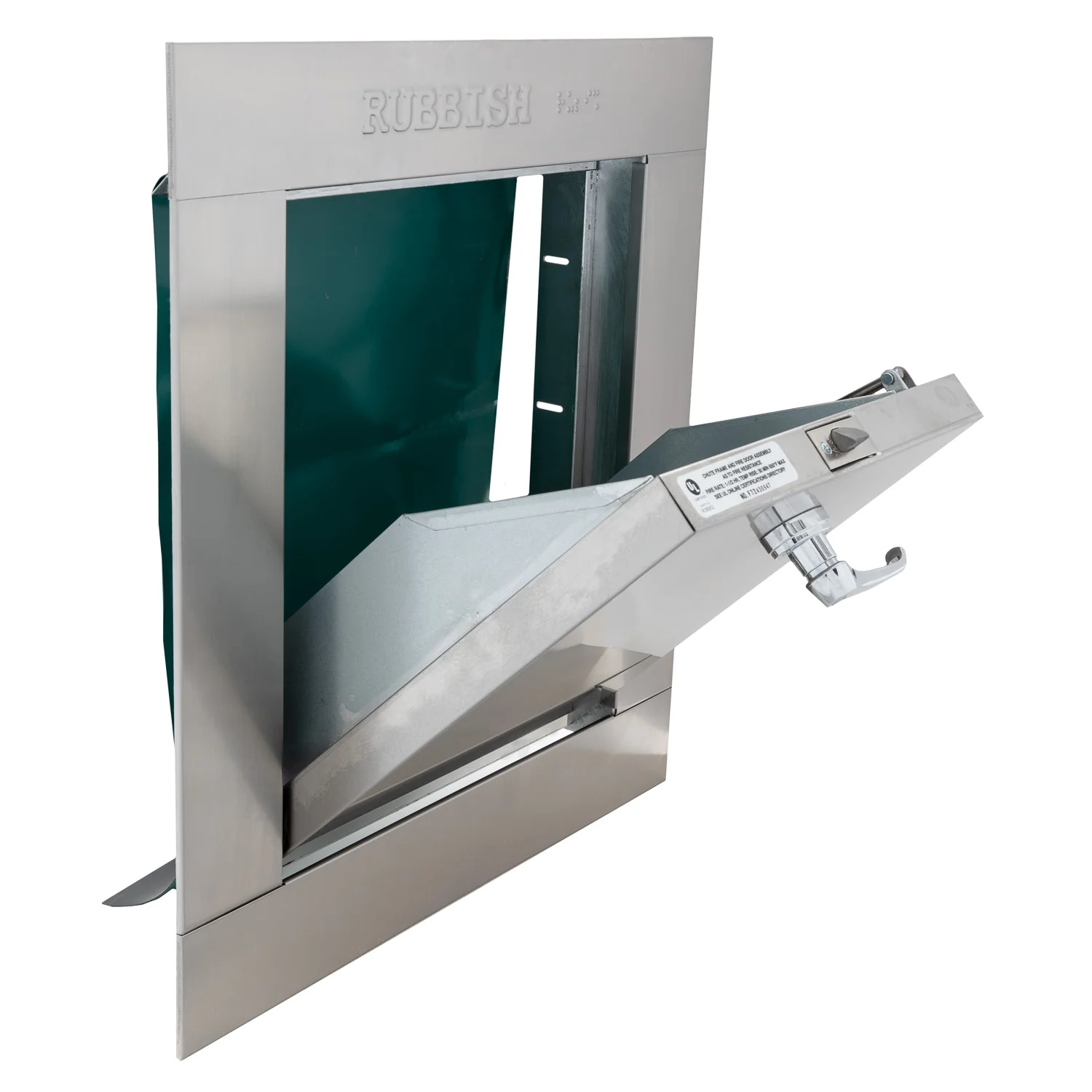 Replacement Stainless Steel Trash Chute Door - Bottom Hinged - ADA Compliant - Rubbish - Image 21
