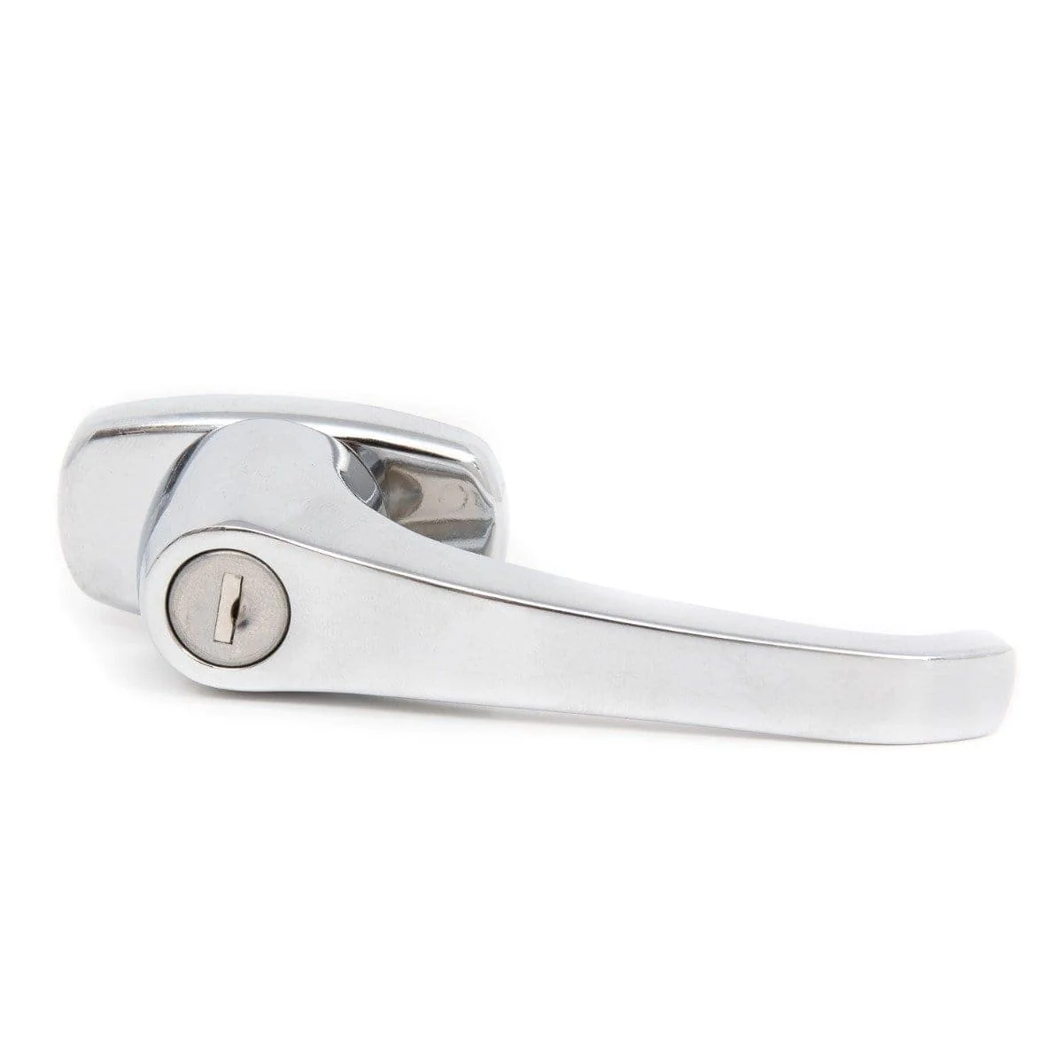 Chutes International L Handle, Chrome Locking ADA Approved, Reverse Mount with Keys and Hardware for Trash Chute and Linen Chute Doors - Free Ground Shipping - Image 2
