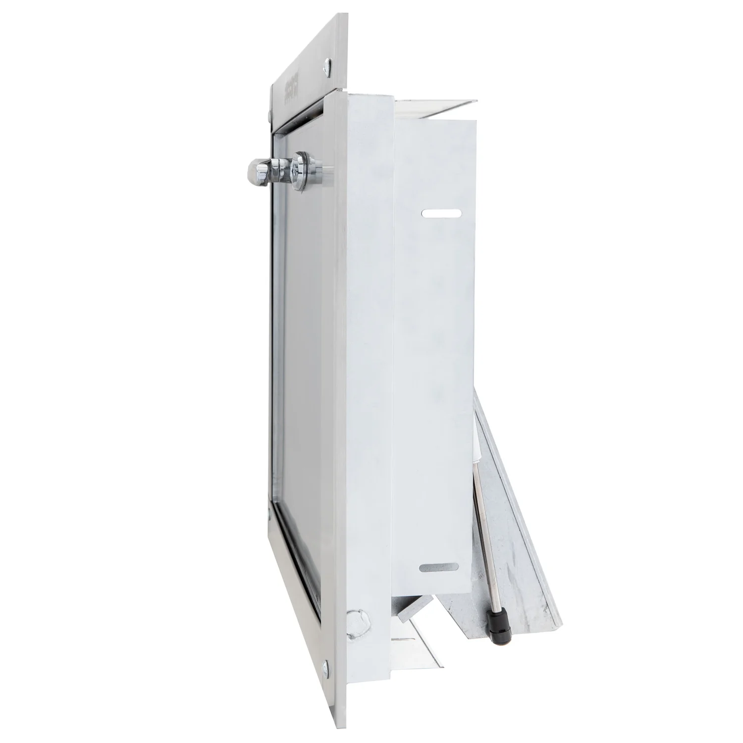 Universal Stainless Steel Trash Chute Door - Bottom Hinged - ADA Compliant - Rubbish - Standard Trim - Image 11