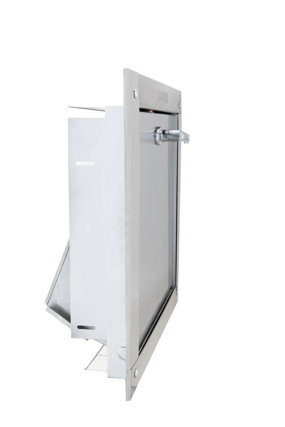 Universal Stainless Steel Trash Chute Door - Bottom Hinged - ADA Compliant - Rubbish - Standard Trim - Image 12