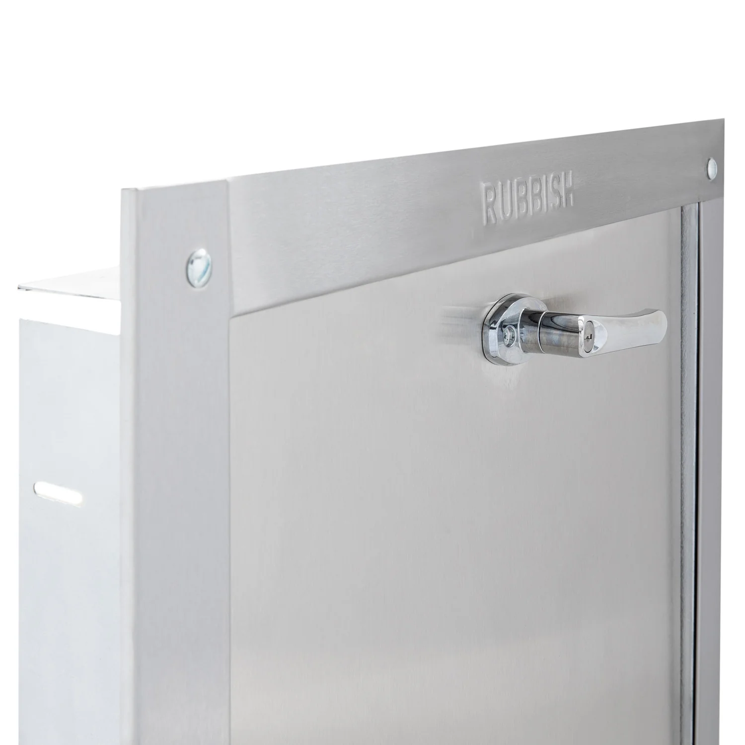 Universal Stainless Steel Trash Chute Door - Bottom Hinged - ADA Compliant - Rubbish - Standard Trim - Image 17