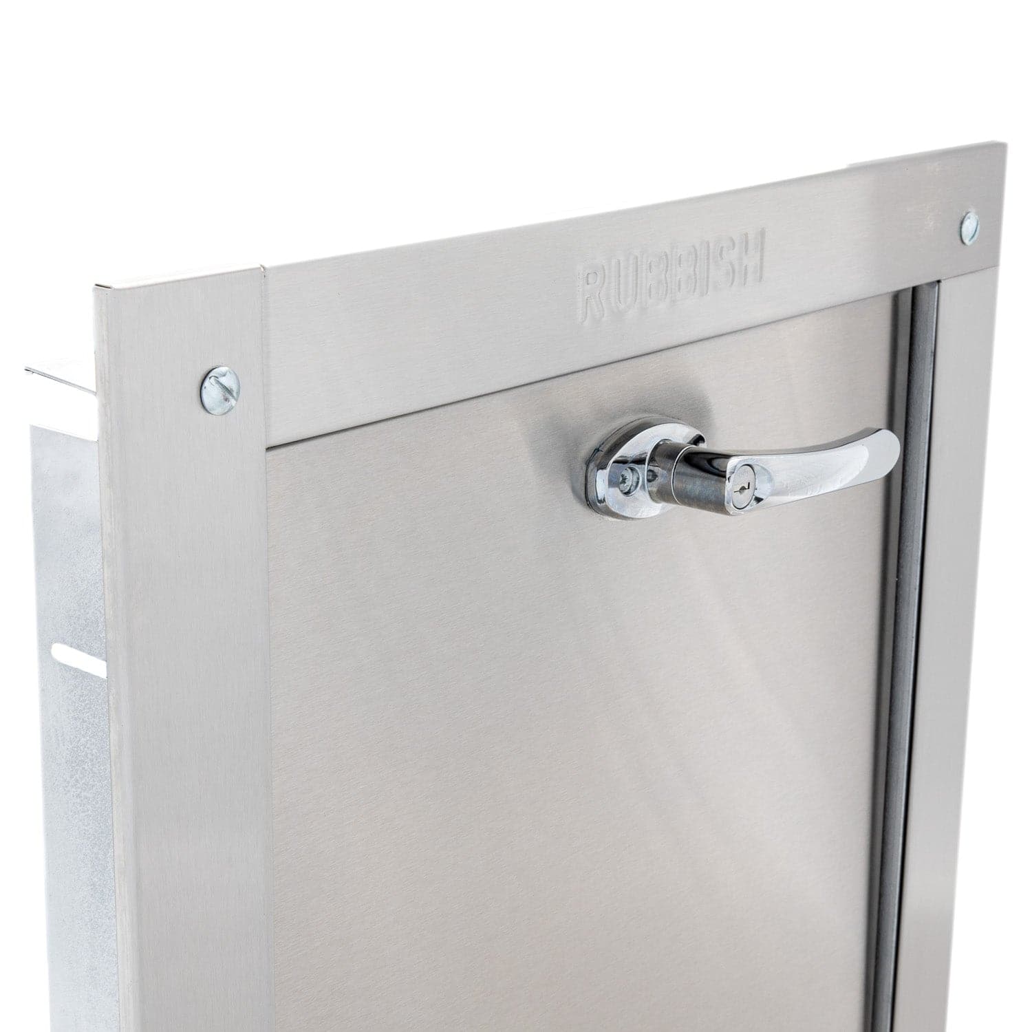 Universal Stainless Steel Trash Chute Door - Bottom Hinged - ADA Compliant - Rubbish - Standard Trim - Image 2
