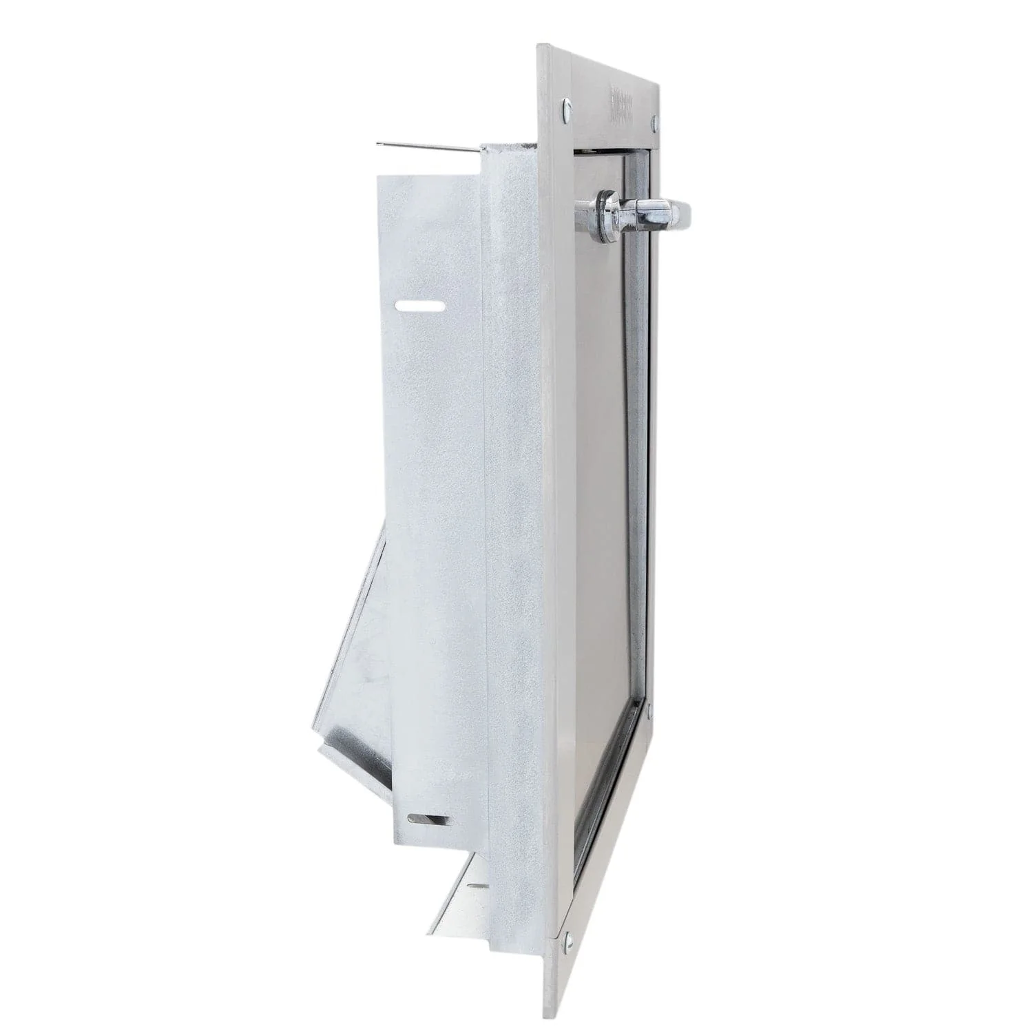 Universal Stainless Steel Trash Chute Door - Bottom Hinged - ADA Compliant - Rubbish - Standard Trim - Image 3