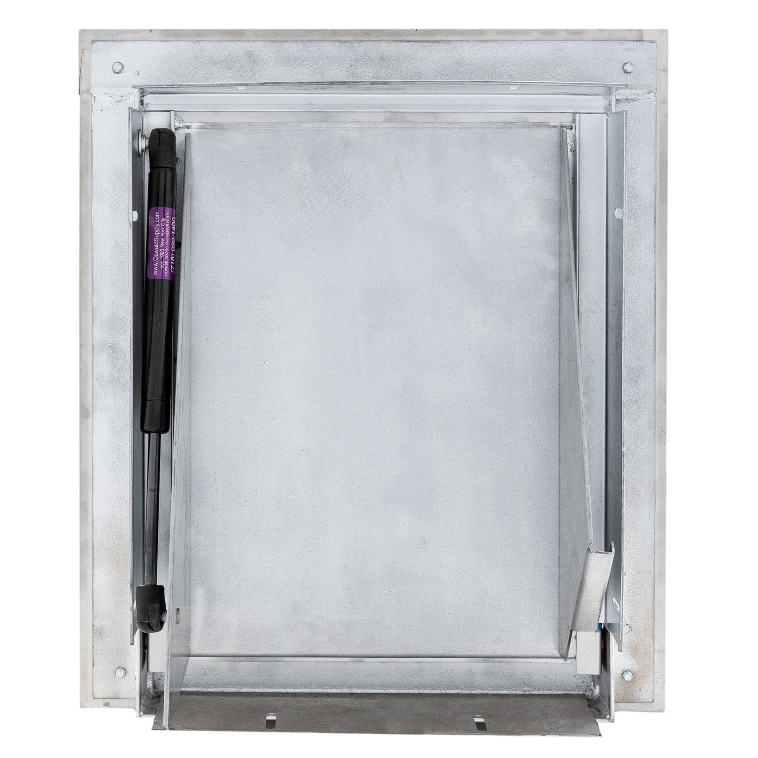 Universal Stainless Steel Trash Chute Door - Bottom Hinged - L Handle - Rubbish - Standard Trim - Image 6