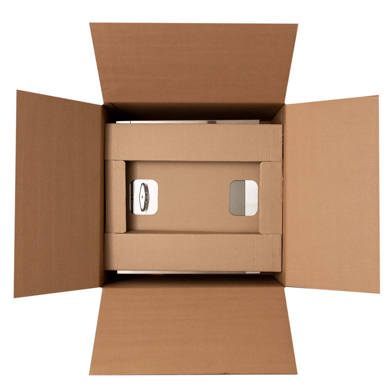 Universal Stainless Steel Trash Chute Door - Bottom Hinged - T Handle - Rubbish - Standard Trim - Image 25