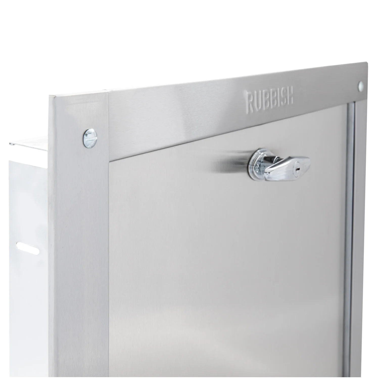 Universal Stainless Steel Trash Chute Door - Bottom Hinged - T Handle - Rubbish - Standard Trim - Image 27