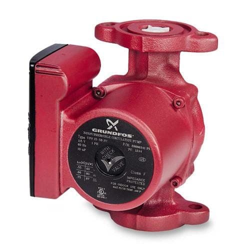UPS15-58FC, 3-Speed Circulator Pump, 1/25 HP, 115 volt Grundfos - 59896341