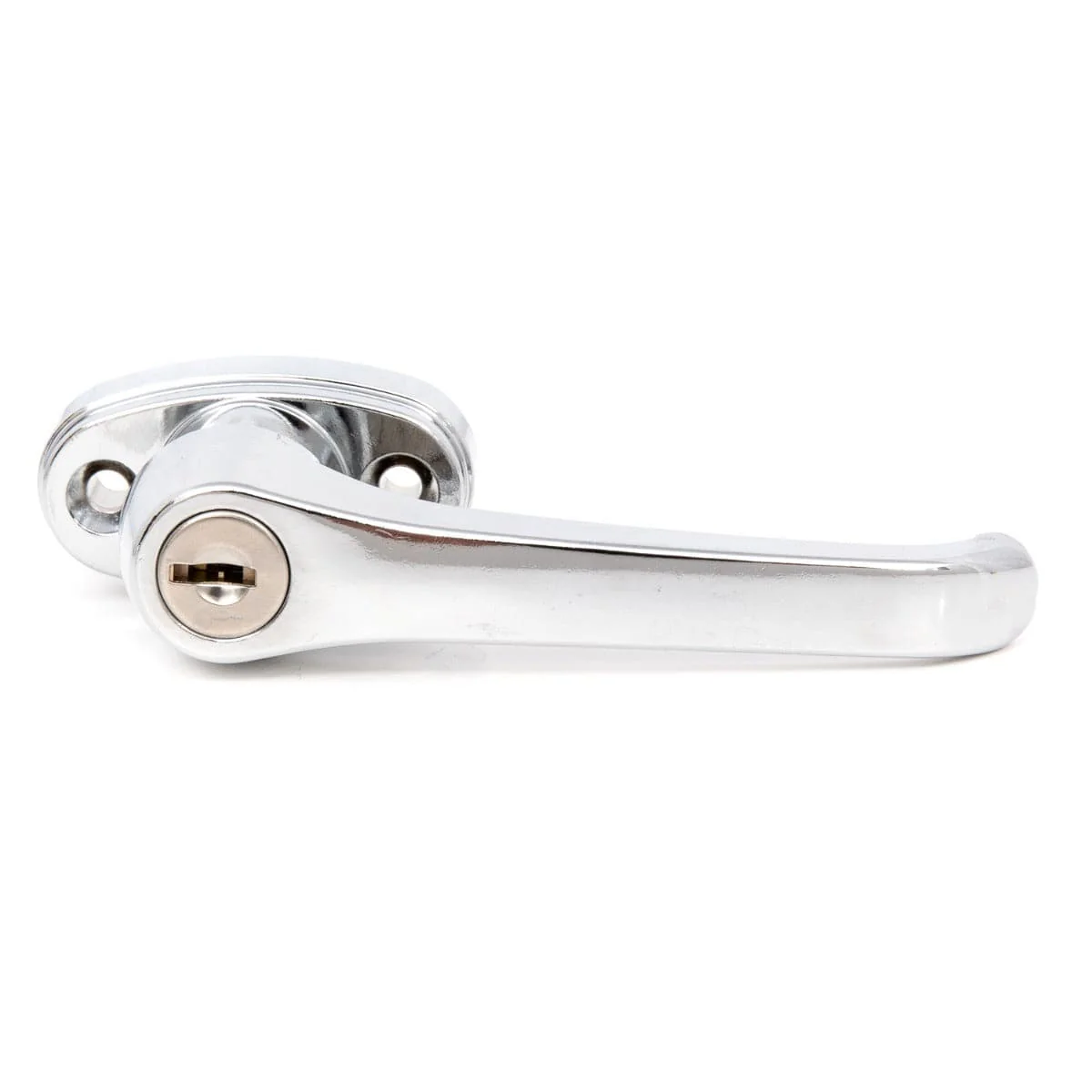 L Handle with lock and key, used with square type latch, ADA approved for Trash Chute and Linen Chute Doors - Free Ground Shipping - Image 2