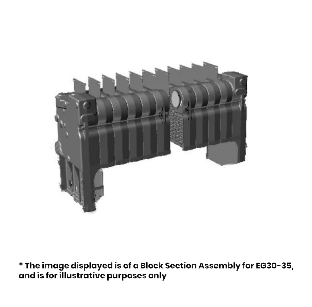 Weil Mclain # 321-711-140 Block Section Assembly for EGH 125, with Tankless Opening