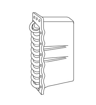 Weil Mclain Boiler T Coil for 57-77, 78-B5 Series Boilers - 8 3/4" X 20" - 16 BH (7735-X)