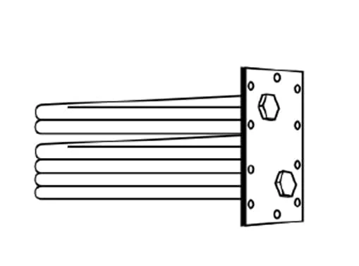 Weil Mclain Boiler T Coil for 72-73 Series Boilers - 6 1/4" X 10 1/4" - 10 BH (7273-X)